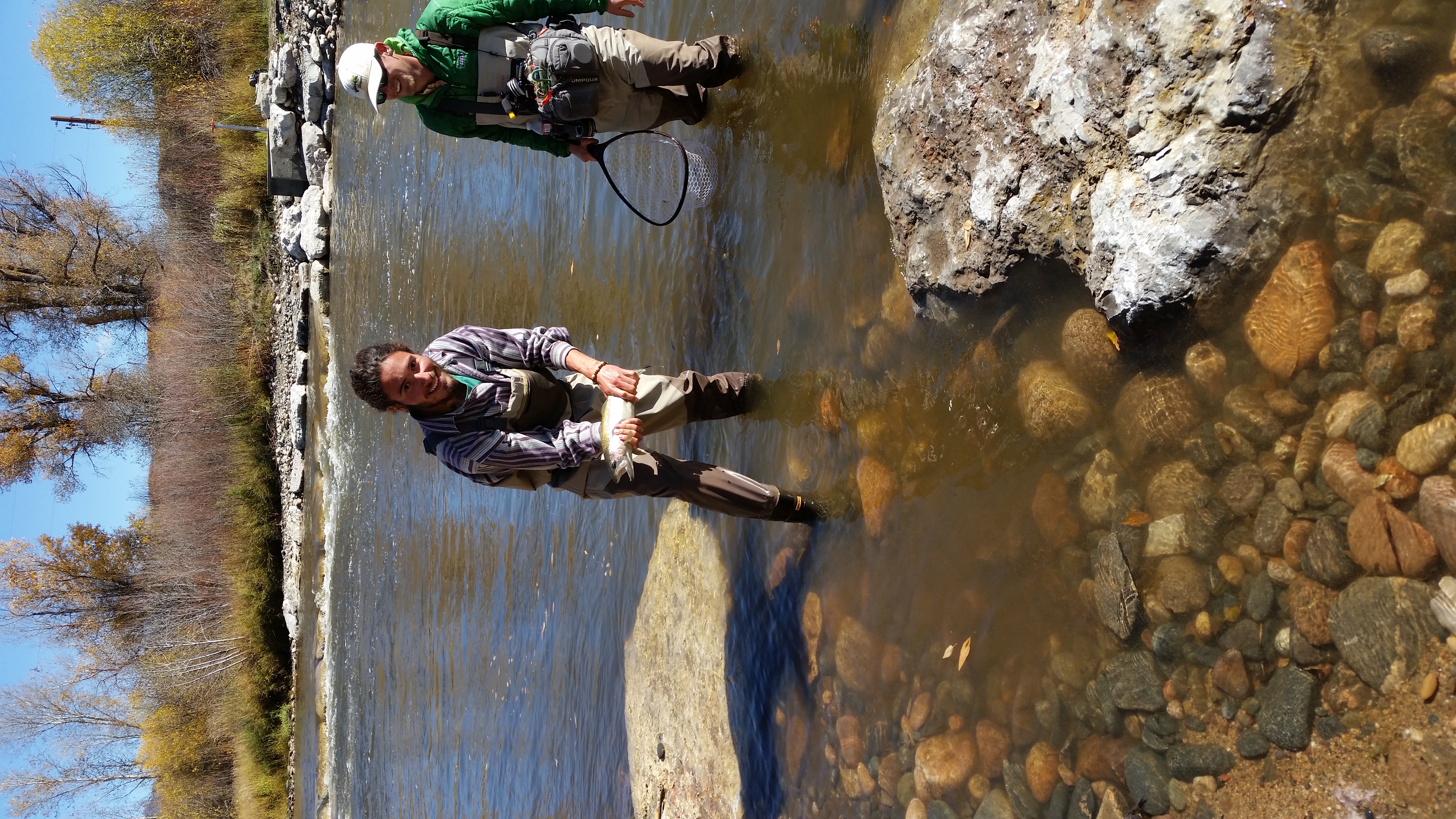 Fly fishing on a Colorado river